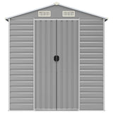 Garden Shed Light Grey 191x810x198 cm Galvanised Steel 3188250