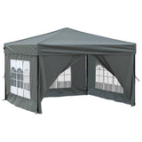 Folding Party Tent with Sidewalls Anthracite 3x3 m 93523