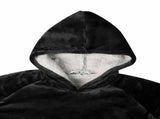 Blanket Hoodie Black L Fleece and Flannel 42017204
