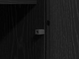 TV Cabinet with LED Black Oak 180 x 38 x 49 cm Engineered Wood 3376145