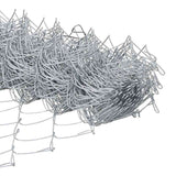 Chain Link Fence Silver 10 x 0.8 m Galvanised Steel 42004838