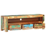 ZNTS TV Cabinet 119x30x41 cm Solid Reclaimed Wood 320208