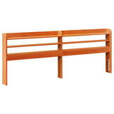 Bed Frame without Mattress Wax Brown 200x200 cm Solid Wood Pine 3306917