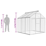 Outdoor Aviary Aluminium 183x178x194 cm 45219
