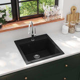 Granite Kitchen Sink Single Basin Black 142948