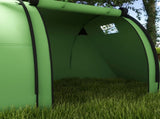 Four Man Duo Room Tunnel Tent, with Accessories - Green T3398P349028