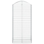 Arched Gabion Basket 100x50x200/220 cm Galvanised Iron 153440