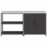 Kitchen Storage Set HATTEM 2 pcs Black Cold-rolled Steel 3392652