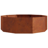 Planter Rusty 120 x 120 x 35 cm Weathering Steel 883730