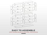 16-Compartment Media Shelf - Black T3398P344743