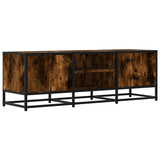 TV Cabinet Smoked Oak 120x35x41 cm Engineered Wood and Metal 848841