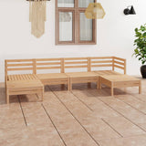 6 Piece Garden Lounge Set Solid Wood Pine 3083334