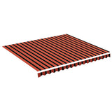 Replacement Fabric for Awning Orange and Brown 4x3.5 m 311958
