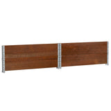 Garden Planter Brown 100x100 cm Solid Wood Pine 3295402