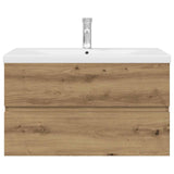 Sink Cabinet with Built-in Basin and Faucet Artisan Oak 3328934