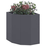 Corner Planter Anthracite 30 x 30 x 35 cm Steel 883656