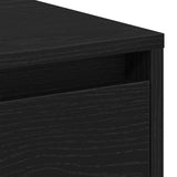 Bedside Cabinet with Drawer 2 pcs Black Oak 45 x 34 x 44.5 cm 863358