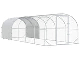 Chicken Coop Silver 600 x 200 x 200 cm Galvanised Steel 3434682