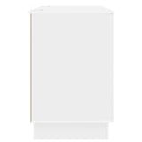Desk High Gloss White 142.5 x 50 x 75 cm Engineered Wood 3414625