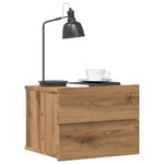 ZNTS Wall-mounted Bedside Cabinets 2 pcs Artisan Oak 40x32x30 cm 855947