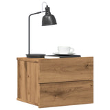 ZNTS Wall-mounted Bedside Cabinets 2 pcs Artisan Oak 40x32x30 cm 855947