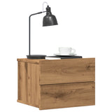 Wall-mounted Bedside Cabinets 2 pcs Artisan Oak 40x32x30 cm 855947