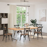 Dining Table Legs V-Shape 2 pcs White 60x cm Steel 4012565