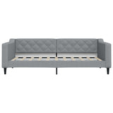 Daybed with Trundle&Drawers without Mattress Light Grey 90x190 cm Single 3197499