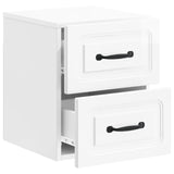 Wall-Mounted Bedside Cabinet High Gloss White 34.5 x 33 x 40 cm 899323