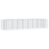Arched Gabion Raised Bed 400x100x100 cm Galvanised Iron 153555