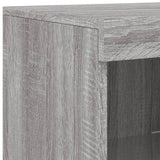 Sideboards with LED Lights 3 pcs Grey Sonoma Engineered Wood 3209140