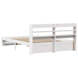 Bed Frame with Headboard without Mattress White 120x200 cm 3306735