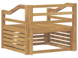Outdoor Sofa Solid Acacia Wood White 3439111