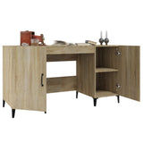 Desk Sonoma Oak 140x50x75 cm Engineered Wood 812774