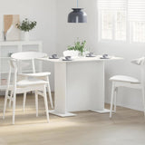 Dining Table White 110 x 60 x 75 cm Engineered Wood 863160