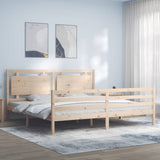 Bed Frame without Mattress 200x200 cm Solid Wood 3194071