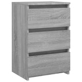 Bed Cabinet Grey Sonoma 40x35x62.5 cm Engineered Wood 815173