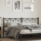 Metal Replace Headboard Black 200 cm 376166