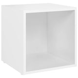 3 Piece TV Cabinet Set White Engineered Wood 3080078