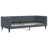 Day Bed without Mattress Dark Grey 90x190 cm Single Velvet 354025