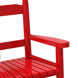 Rocking Chairs for Children 2 pcs Red Solid Wood Poplar 3281601