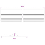 Garage Floor Seal Black and Yellow 12 x 90 mm 6.5 m PVC 42038288
