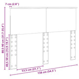Headboard Grey Sonoma Engineered wood 888315