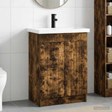 Bathroom Furniture Set Smoked Oak 78.5 x 37.5 x 81 cm 3404199