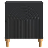 Bedside Cabinet 2 pcs Black 43 x 34.5 x 50 cm Engineered Wood 894108