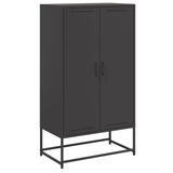 Highboard Black 68.5x38.5x123.5 cm Steel 846494