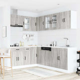 11 Piece Kitchen Cabinet Set "Kalmar" Grey Sonoma Engineered Wood 3314887