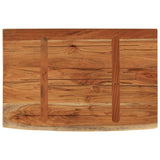 Wall Shelf 60x40x3.8 cm Rectangular Solid Wood Acacia Live Edge 370296