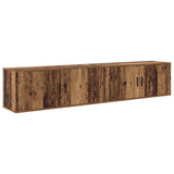 Wall-mounted TV Cabinet Set 2 pcs Old Wood Engineered Wood 3415571