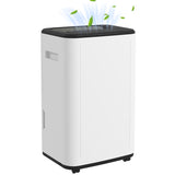 6000mL Portable Dehumidifier with 24H Timer, 3 Dehumidifying Modes, 20L/Day, for Home Laundry T3398P423069